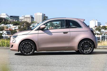 Fiat 500e La Prima electric hatch – great city car, shame about the price.