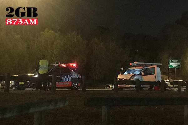 Article image for Two police officers severely injured after being struck by van at RBT site