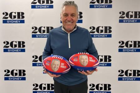 Ben surprised Ray Hadley with a unique birthday present